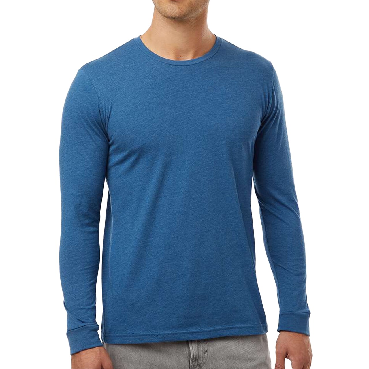 Next Level Long Sleeve T-Shirt, CVC Crewneck Tee Adult Assorted Color Shirt